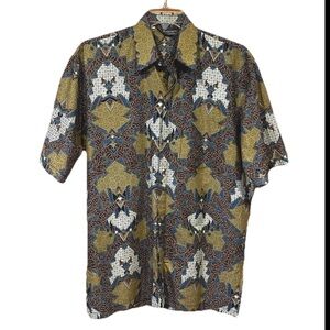 Bangsawan Size XL Solo Indonesian Short Sleeve Button Front Men’s Shirt